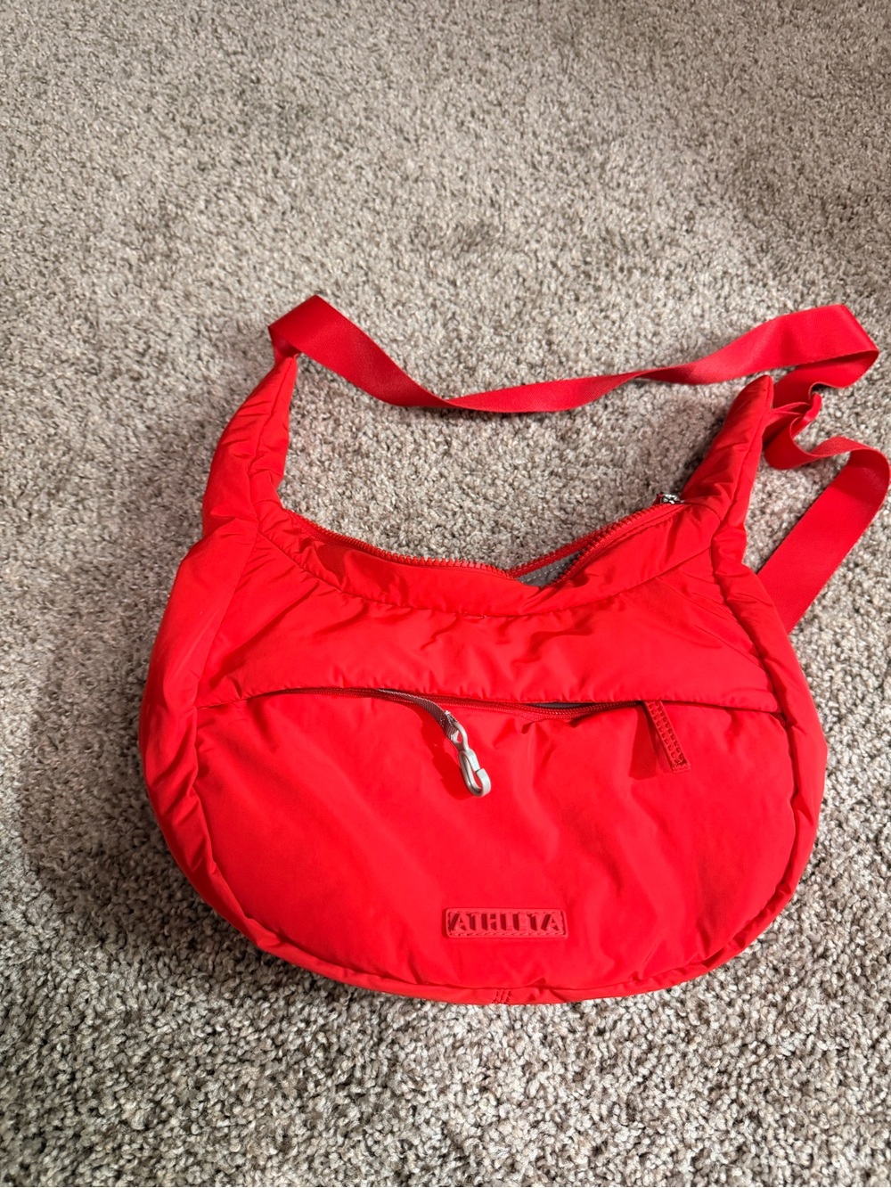 Athleta Bright Red Lightweight Crossbody Sling